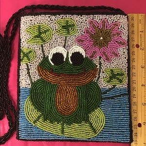 Beaded Frog Handbag